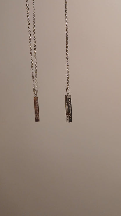 Silver Bar Necklace