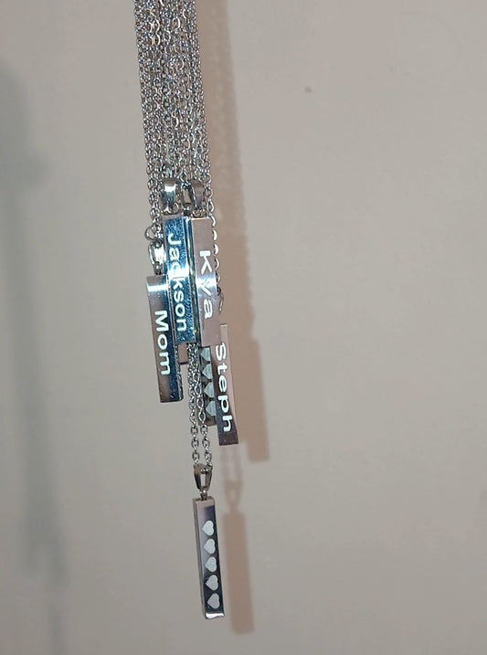 Silver Bar Necklace
