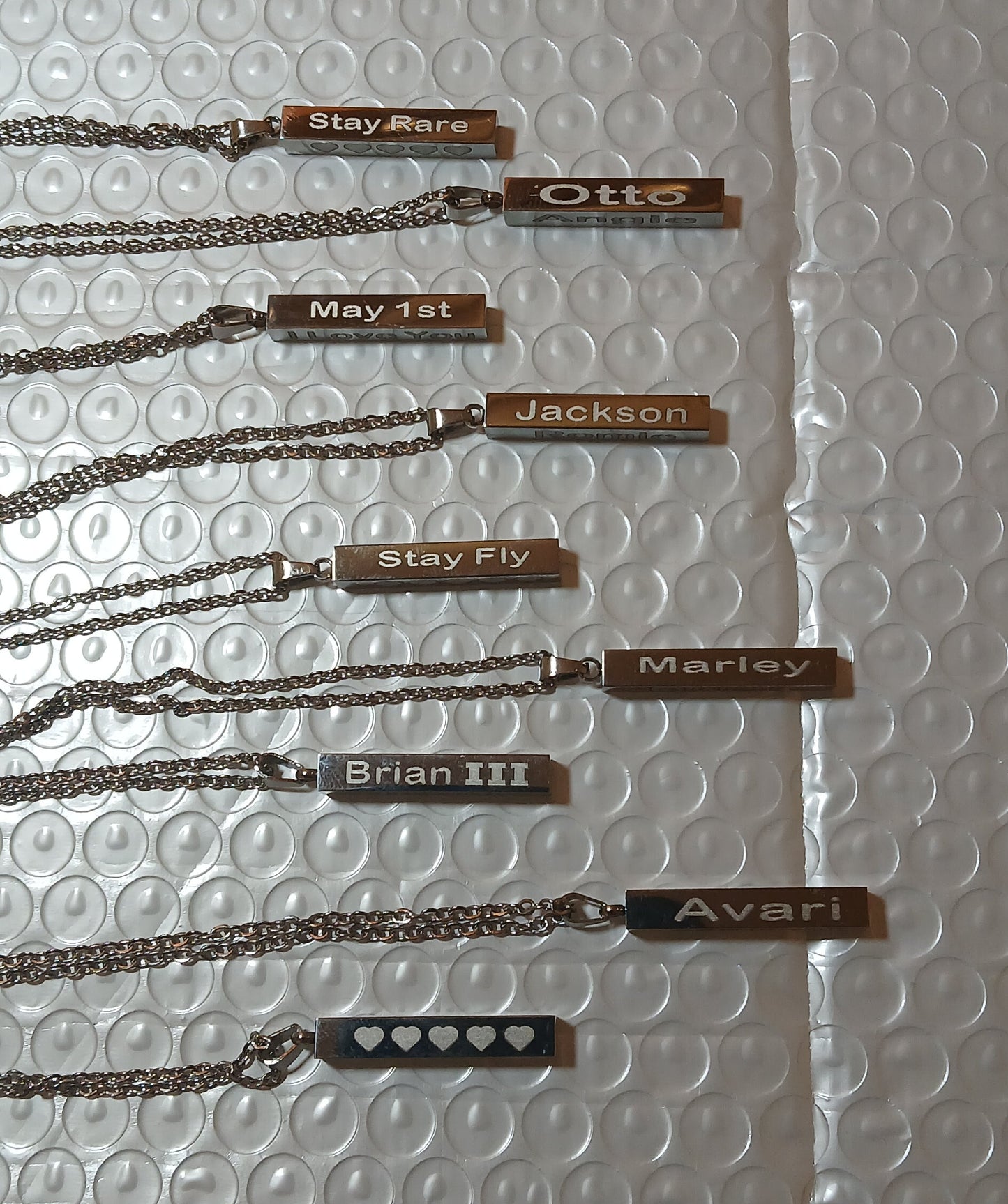 Silver Bar Necklace