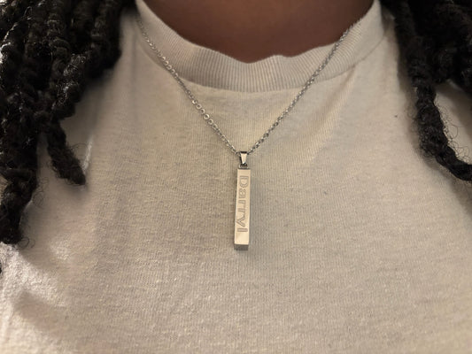 Silver Bar Necklace